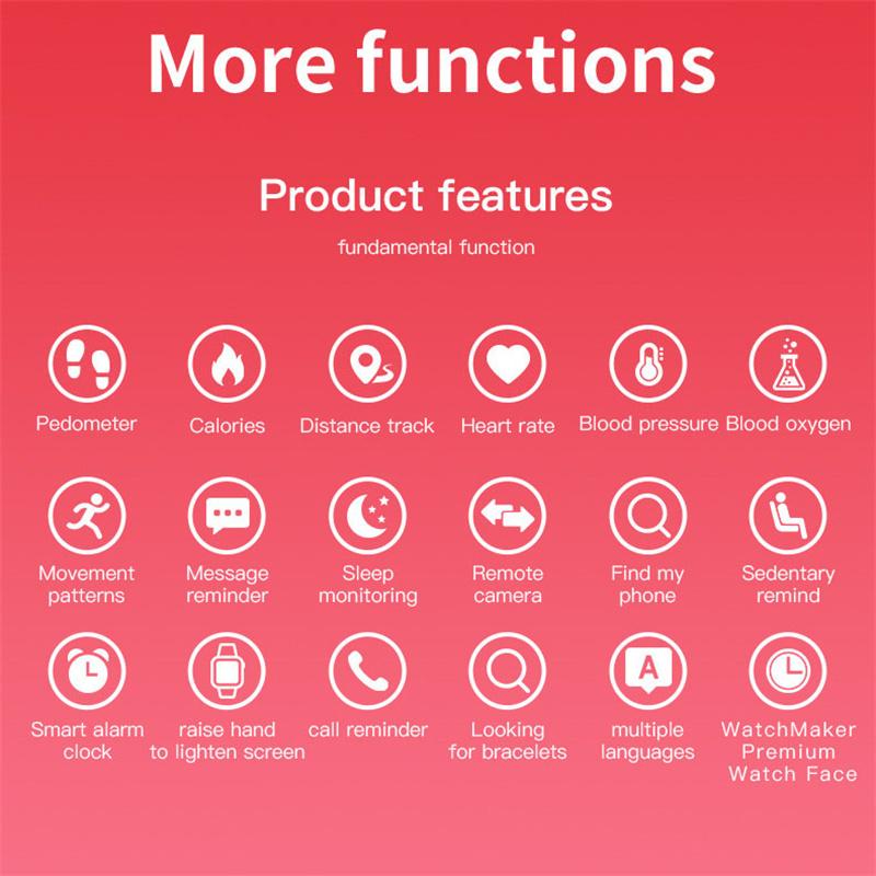 Fashion Multifunction Smart Bracelet Health Sports Bracelet for Men Women Student Bracelet