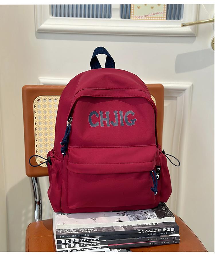 School Bag 2025 New Ins Wind Mini Niche Retro School Bag Simple Casual Versatile Backpack Spring Outing Backpack
