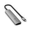 6-in-1 USB-C Multiport Hub - Satechi - 4K - 100W Power Delivery - 10Gbps - Gray