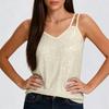 Women's Fashion Top Sleeveless Sequin Vest