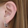 [1+1] Fashion Piercing Surgical Simple Oval Ring 3 types, choose 1, sell one side