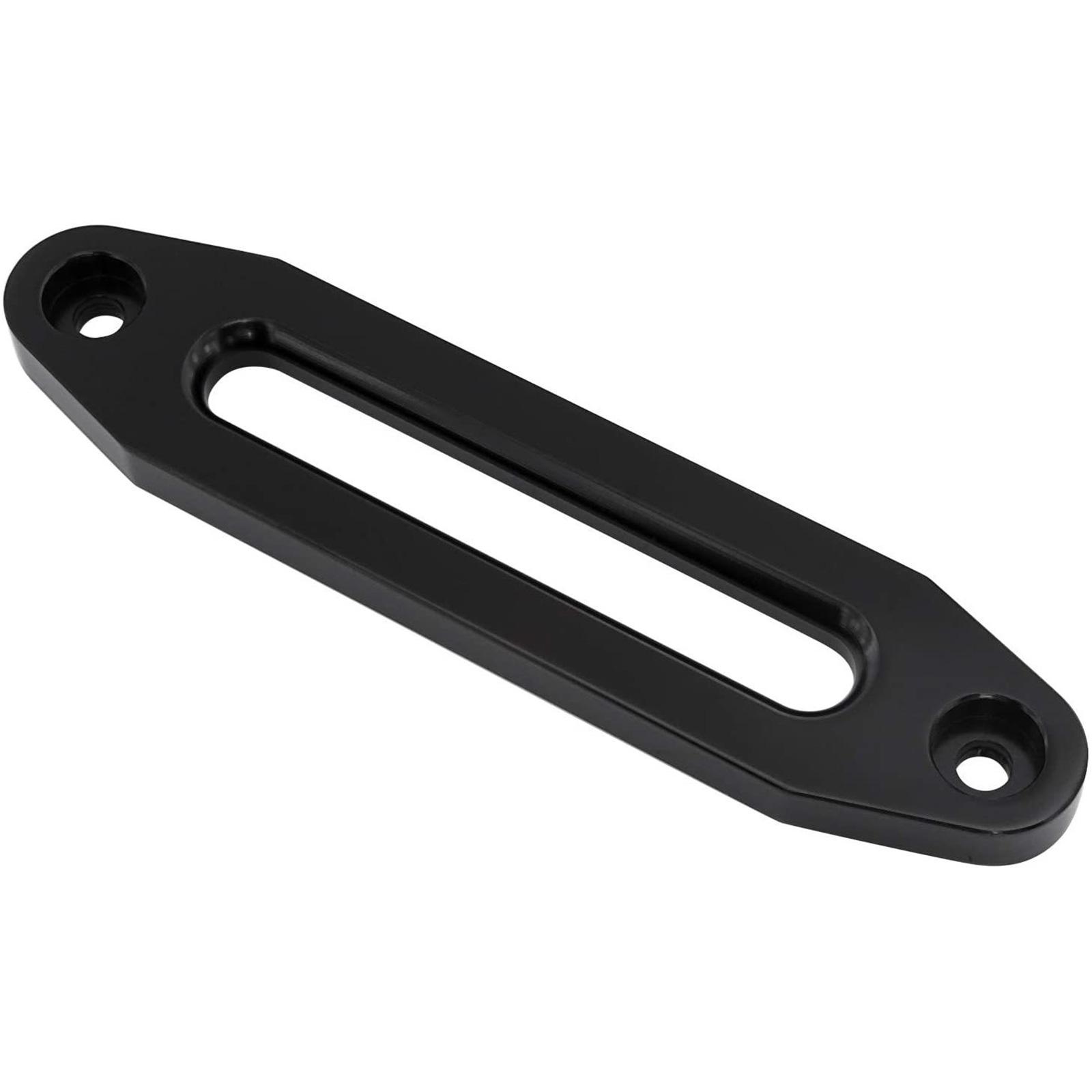 

10-дюймовая направляющая из кованого алюминия для синтетического троса лебедки, грузоподъемность 8000-15000 фунтов, для внедорожных приключений чёрный