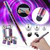 Magnetic Pen Set In Silver Color Includes 13 Magnetic Rings 3 Pen Refills 12 Beads And 2 Capacitive Heads