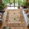 RAKKS Bohemian Mandala Velvet Large Area Rugs,Stain Resistant Anti Slip Backing Rugs for Living Room,Bedroom, Vintage Home Decor
