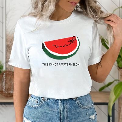 Ce n'est pas un T-shirt pastèque T-shirts graphiques pastèque drôles Femmes Hommes Vêtements imprimés dessin animé T-shirt graphique manga