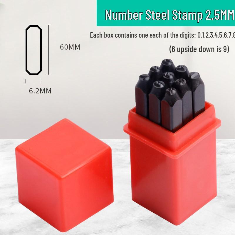 High Hardness Alloy Steel Hand-Stamping Jewelry Punch Tool for English Letters and Numbers