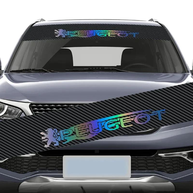 Car Front Trunk Windshield Sticker for Peugeot 206 307 308 207 3008 208 508 407 2008 306 406 408 205 4008 5008 103 106 301