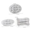 Vintage Embossed Oval/Round/Square Silicone Tray Mold For Resin Cement DIY Crafts Jewelry Organiser Making Mould