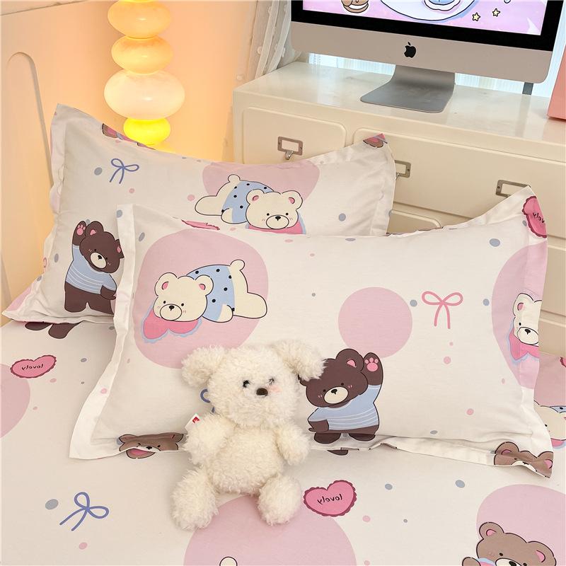 Cotton Pillowcases: Pure Cotton, Simple Style for Home, Dorms, Single & Double Rooms (Single/Pair)