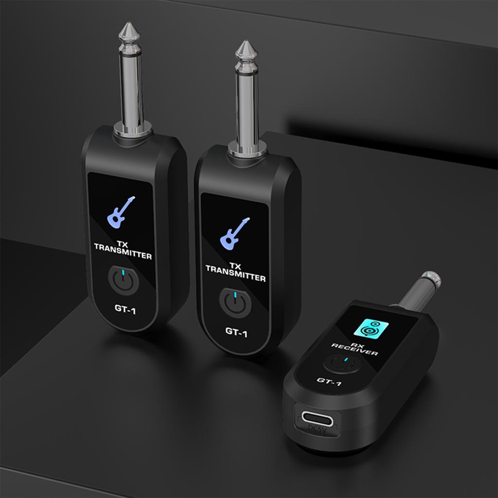 2.4G Wireless Guitar Audio Transmitter Receiver with Precise Sound Guitar Wireless Transmission System for Electric Guitar Bass