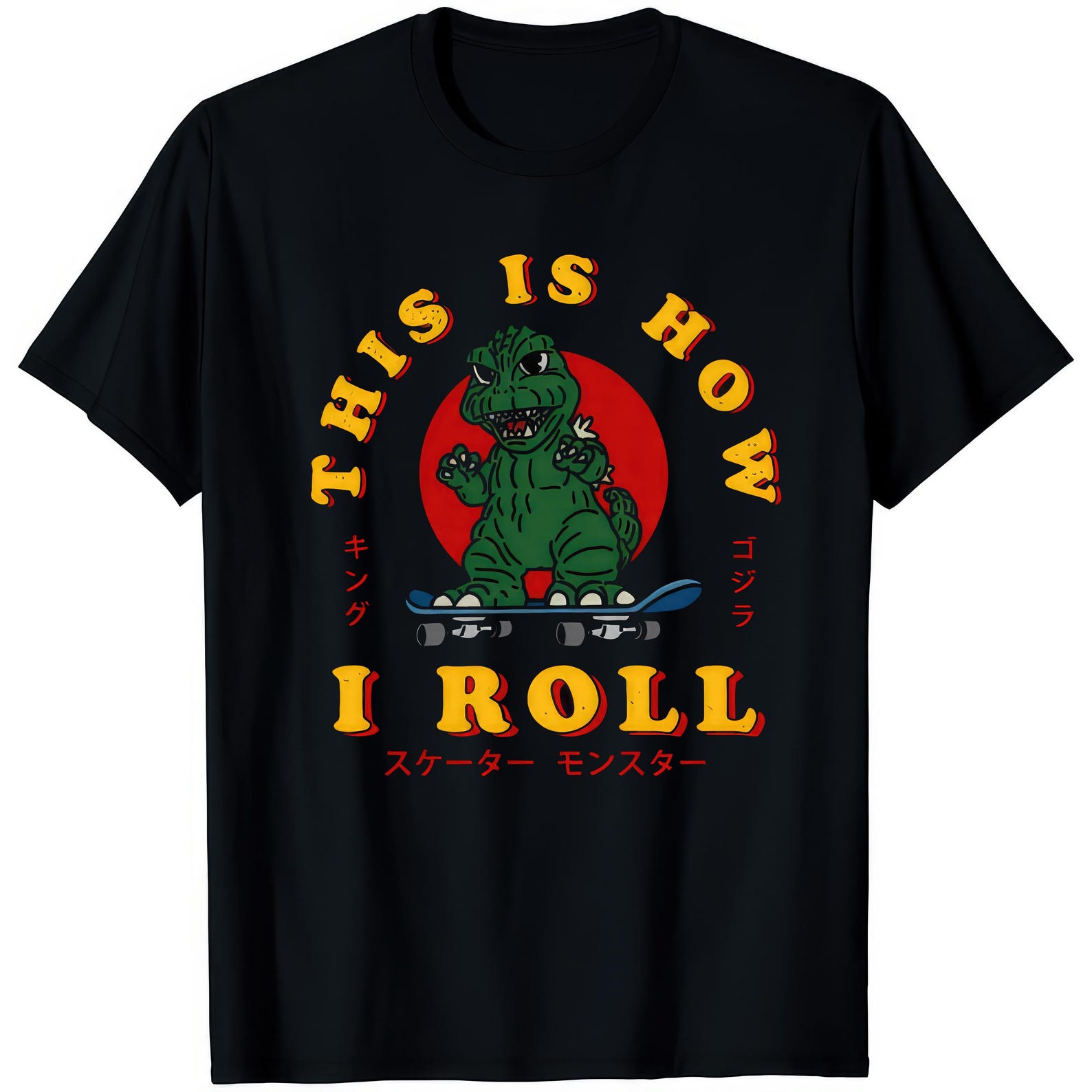 Kaiju T shirt: This Is How We Roll - Japenese Anime Monster Design 3XL
