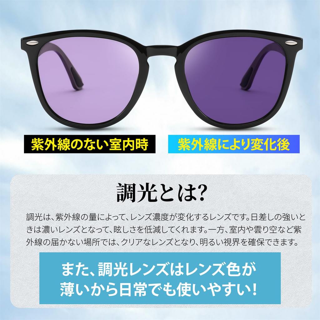 Polarized Popular Photochromic UV400 Light B1123 [FEISEDY] Men's Sunglasses, Sunglasses, Protection, Tint, Fishing,