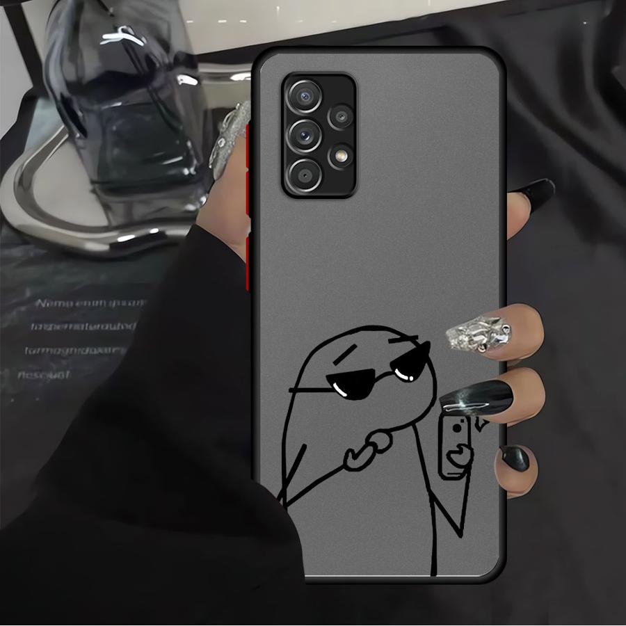 Cartoon Line People Phone Cover Case for Samsung Galaxy A52S A72 A73 A33 A16 A15 A54 A14 A23 A17 A52 A56 A55 A53 A34 A36 A35