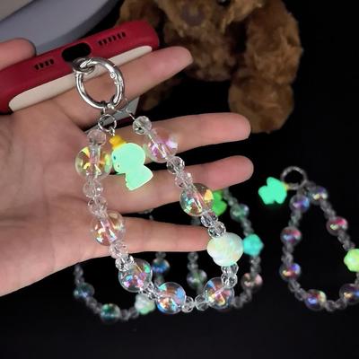 Colorful Luminous Beads: Medium-sized Beads, Keychain and Popular Bag, Phone Pendant, and Decoration.