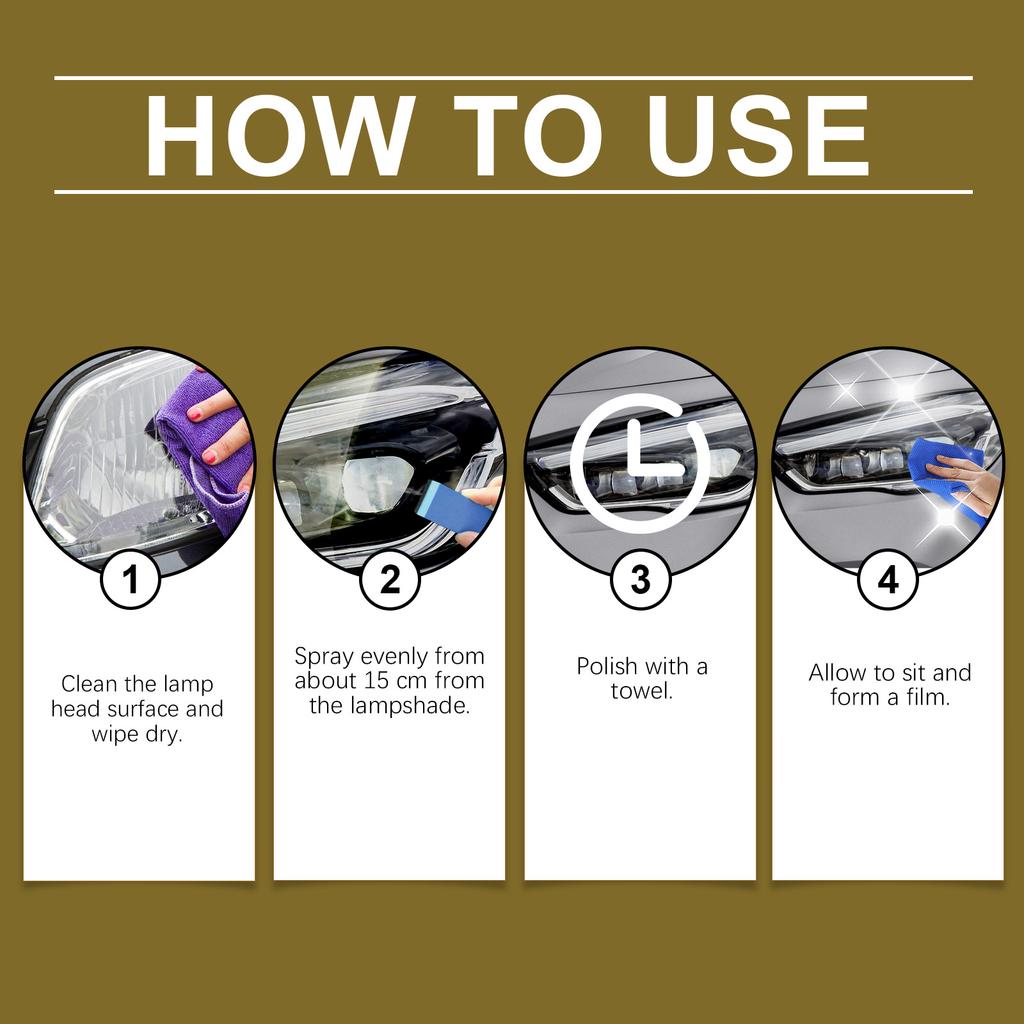 Auto Scheinwerfer Restaurierung Polieren Scheinwerfer Kratzerentferner Set Oxidationsreiniger Reparaturpaste für Scheinwerferbaugruppe 100ml