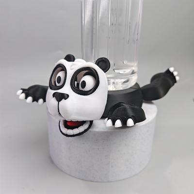 Panischer Schildkröten-Untersetzer, 3D-gedruckt, Isolierunterlage, dekoratives Tassenuntersetzer-Set für Zuhause/Büro, mit lustigem Ausdruck
