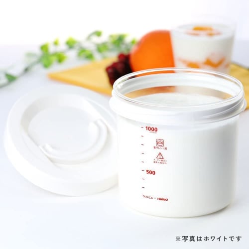 TANICA Glass Inner Container (YS-02) Only. Compatible with Yogurtia S (YS-01), Yogurtia (YM-1200), and KAMOSICO (KS-02/KS-12) (Red)