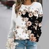 Flower round-neck sweatshirt 3D Print Women Y2k Streetwear Autumn Sweatshirts Oversized Pullovers Fashion Woman Clothing Tops