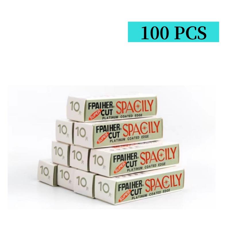 YS00039-10/100PCS Eyebrow Trimming Stainless Steel Women's Eyebrow Shaver Facial Shaver Hair Removal Knife Makeup Tool