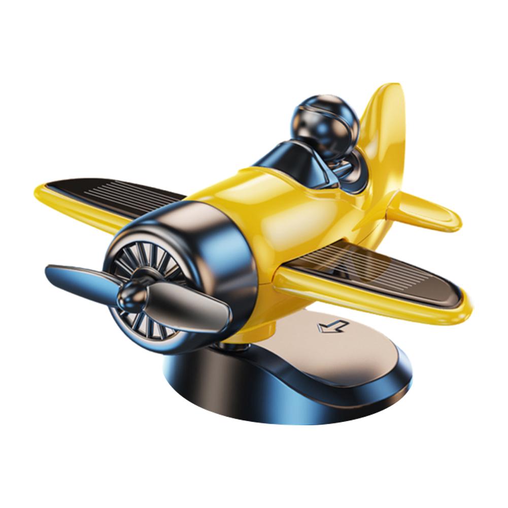 

Креативное украшение самолета, работающее на солнечной энергии, вращающийся пропеллер, украшения самолета, аксессуары для украшения салона автомобиля