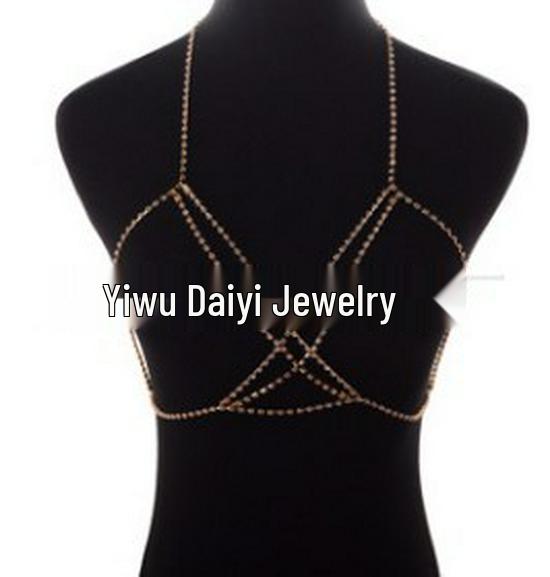 

Готический сексуальный бюстгальтер-бикини, ожерелье-цепочка для тела