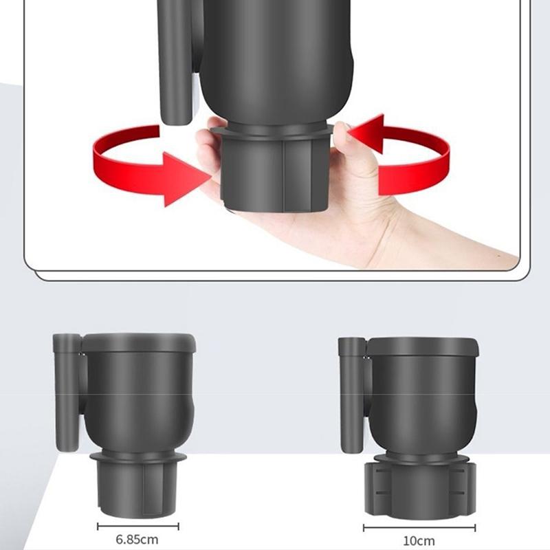 Portabicchieri per Auto 2 in 1 con Supporto Porta Cellulare Adattatore Espansore Portabicchieri Organizzatore Multifunzione per Bottiglie e Bicchieri