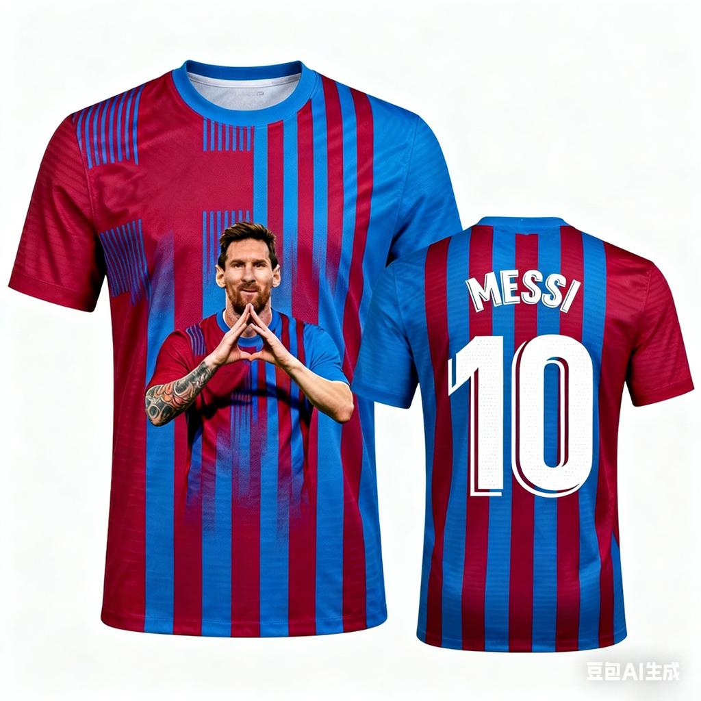 Summer Short Sleeve Portrait Football T-shirt Men Sports Casual Outdoor Daily T-shirt Fashionable Comfortable Loose Soft Breathable T-shirt