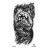 2026 Nuovo Tatuaggio Temporaneo Impermeabile Adesivo Fuoco Foresta Leone Lupo Tigre Flash Tatuaggi Uomo Corona Corpo Braccio Finto Tatuaggio