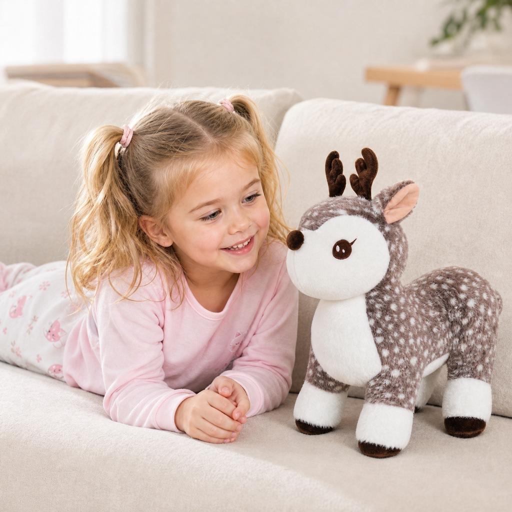 Weiches Plüschtier Kuscheltier Niedliche Puppe für Heimdekoration Spiel Geburtstag Geschenk Kinder Erwachsene