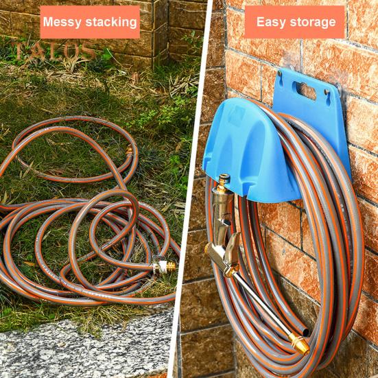 Water Pipe Storage Rack Wall Mounted Hose Bracket Strong Load-bearing Easy Installation Pipe Reel Water Hose Holder Support Storage Bracket