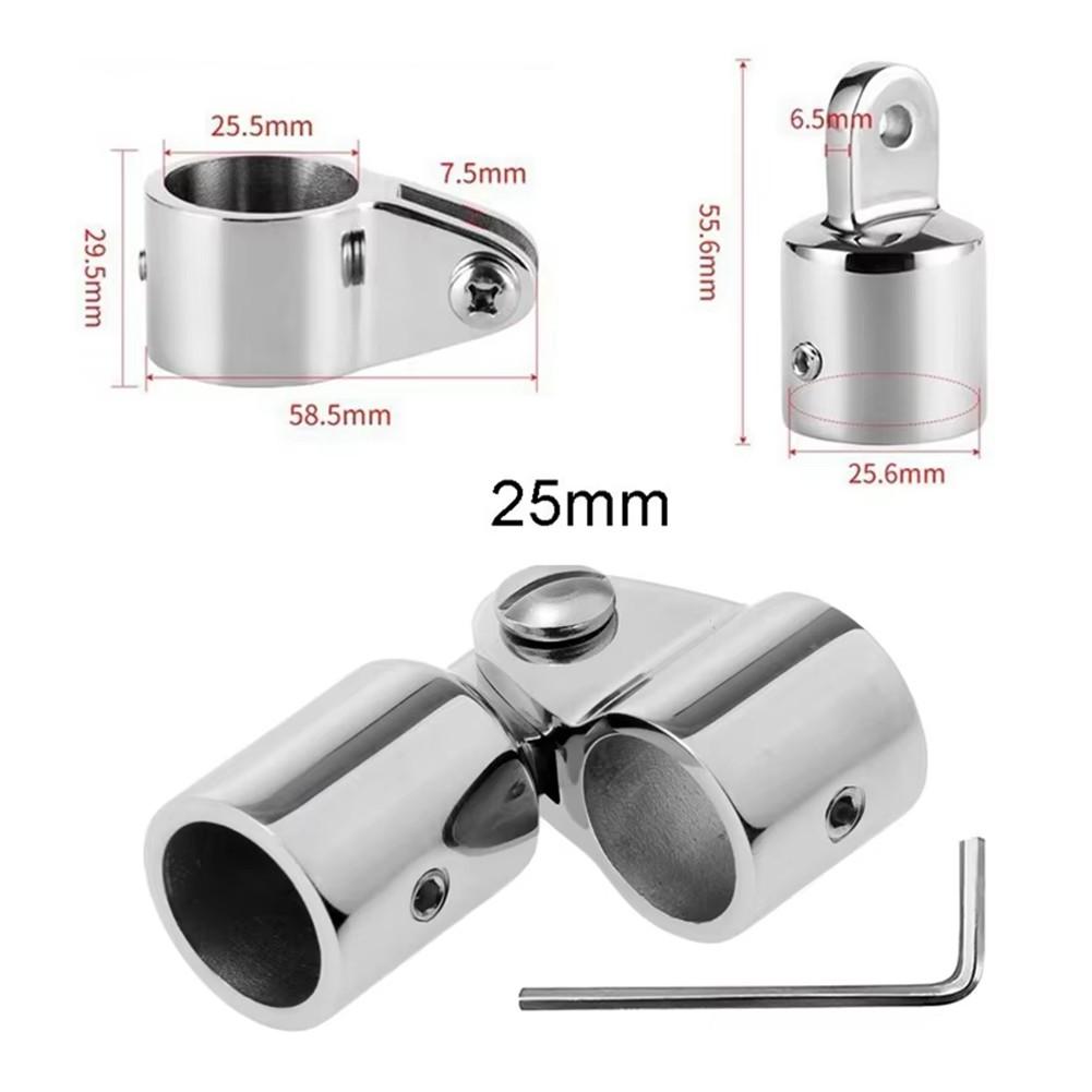 

316 Stainless Steel Awning Adjustable Slide Fitting Fits Various Boat Setups 25MM