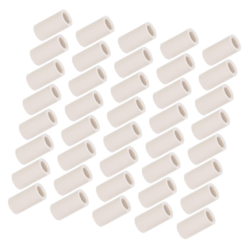 40pcs Fiber Pool Cue Ferrules White Billiard Cue Ferrules Pool Stick Tips Pool Cue Repair