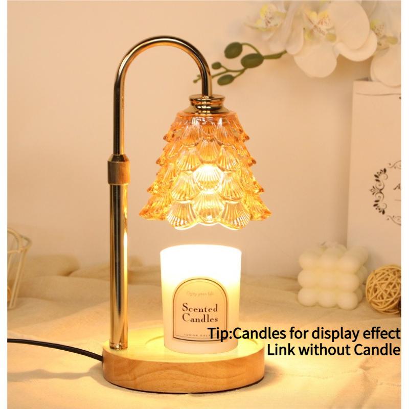 Wax Melt Lamp Fragrant Gift Desk Lamp Smoke Free Temperature Regulating American Retro Night Light Aromatherapy Lamps(No Candle)