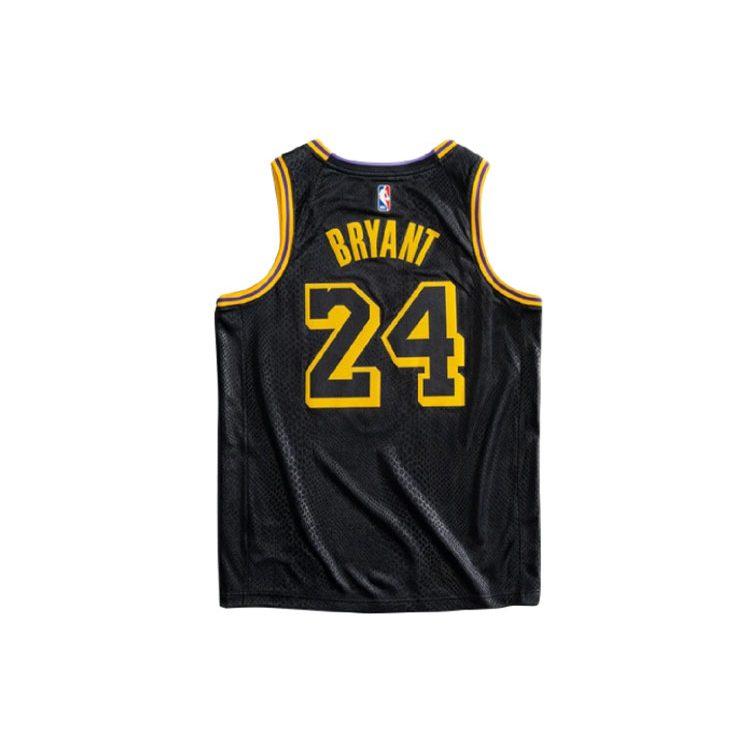 Nike NBA Los Angeles Lakers City Edition 8&24 Mamba Week Jersey Men's Black DJ0471-010