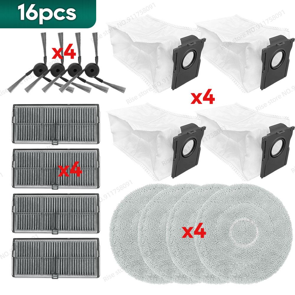 Compatibil pentru Mova P50 Pro Ultra, Mova P10 Pro Ultra Accesorii Perie Tricut Filtru Hepa Lavetă Mop Sac de Praf