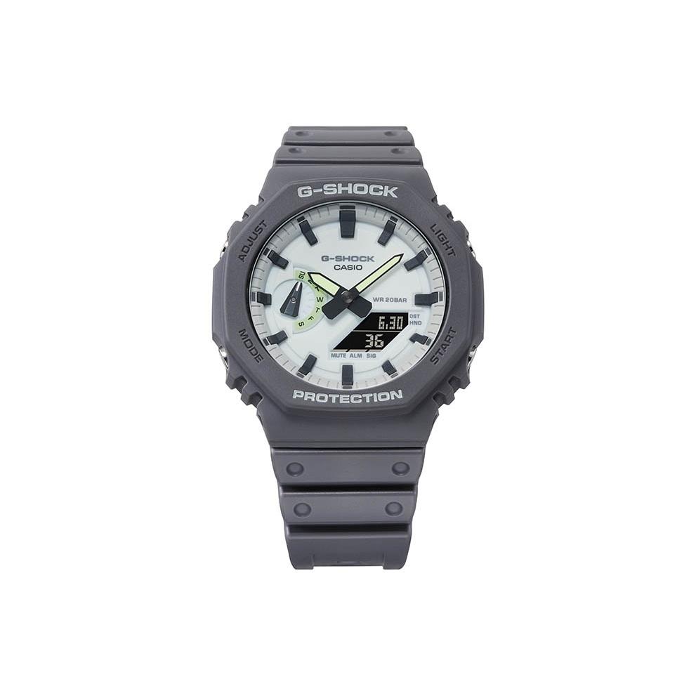 CASIO Unisex Liquid Crystal/Analog Dual Display Series Gray Watch GA-2100HD-8AP GA-2100HD-8AP GA-2100HD-8APR
