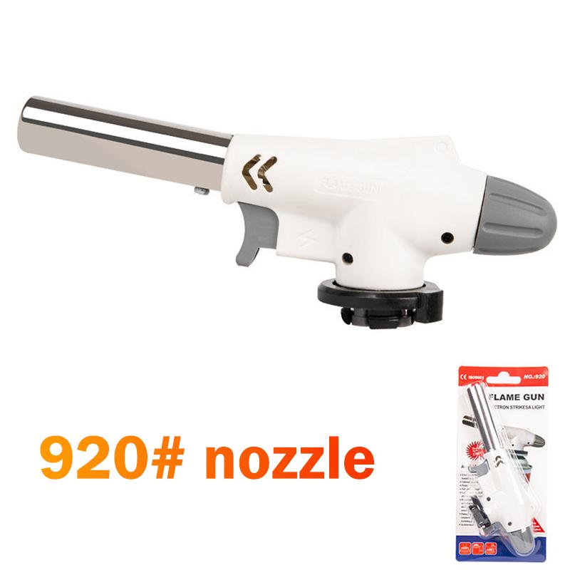 Outdoor Portable Butane Burner Flame Gas Torch For Camping Barbecue Metal Welding Heater Flame For Cooking