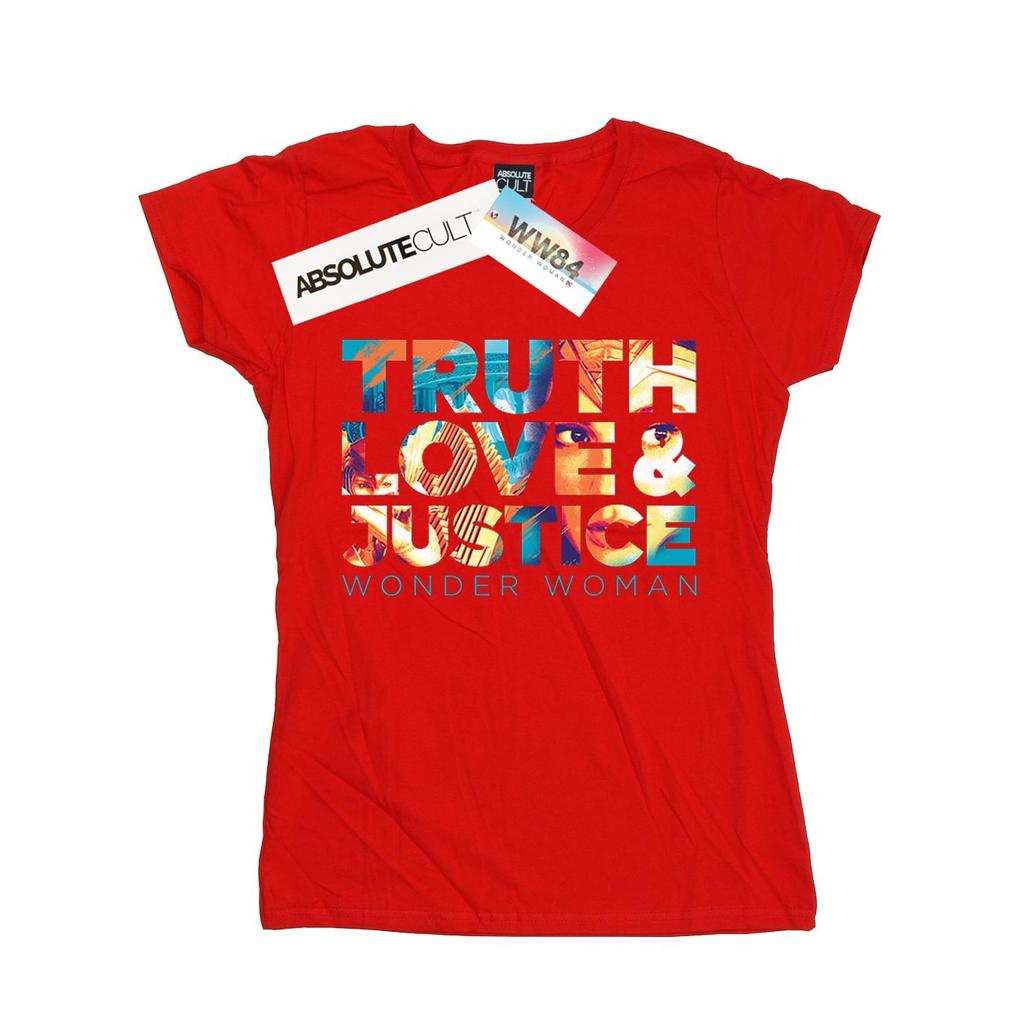 DC Comics Womens/Ladies Wonder Woman 84 Diana Truth Love Justice Cotton T-Shirt