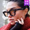 European and American hip hop concave sunglasses new personalized sunglasses ins retro street shooting tide jumping sun