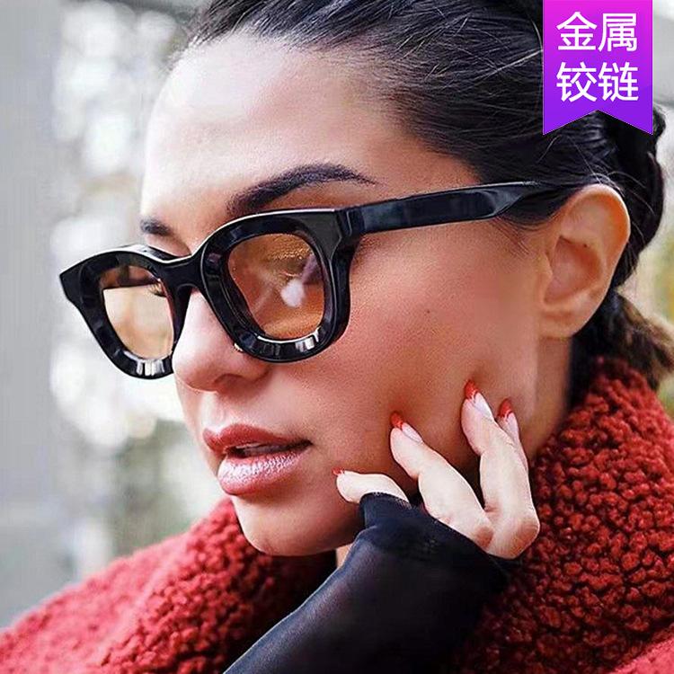 European and American hip hop concave sunglasses new personalized sunglasses ins retro street shooting tide jumping sun