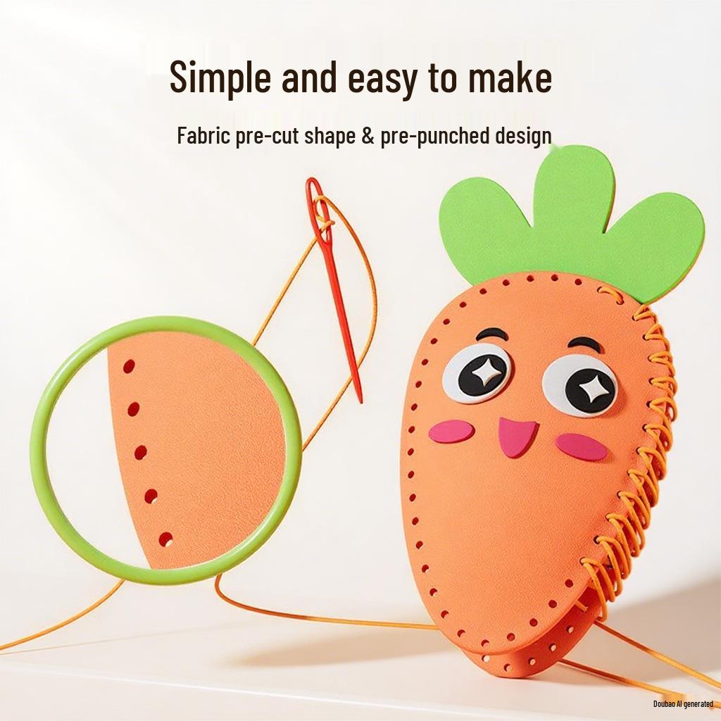 DIY Children's Day Creative Sewing Kit: Handmade Pendant Material Pack for Kids