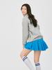 Miles And Miles And Miles Tiered Mini Skirt_Blue