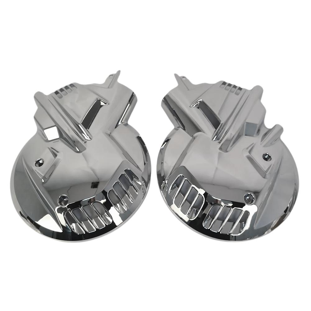 1Set Chrome Front Brake Rotor Disc Covers For Honda Goldwing GL1500 1988-2000 Motorcycle Brake Rotor Disc Shells