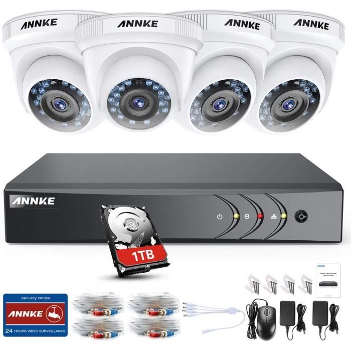 Caméra - K-Z - 4 4 271 - Haute résolution 900TVL - Vision nocturne 24 LED - Détection de mouvement avancée