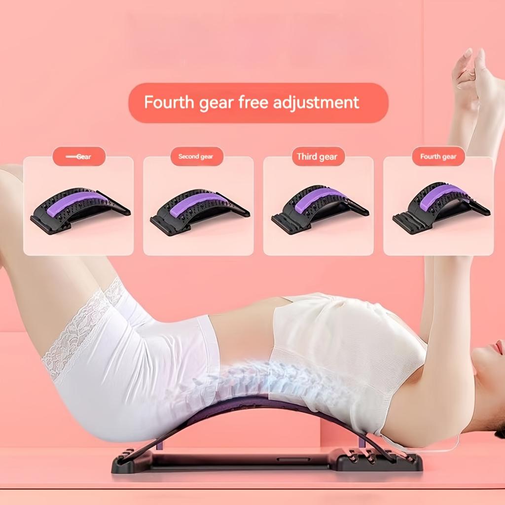 1pc 4-Level Back Stretcher | Ergonomic Posture Corrector & Spine Support - Yoga/Pilates Essential,Sports Relief Back Fatigue