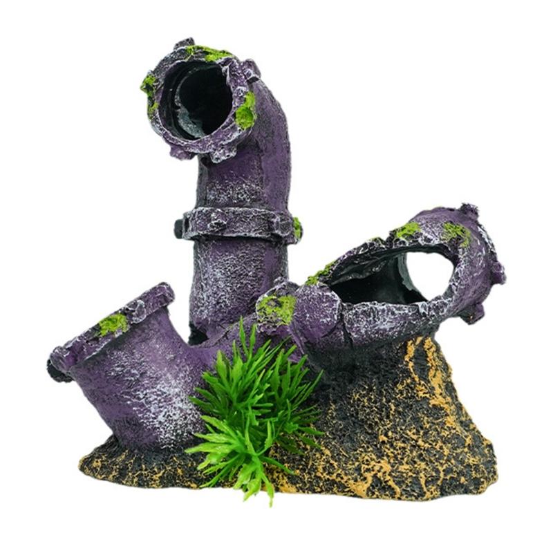 

Aquariums Landscape Water Pipe Resins Aquariums Decorations Art Crafts Terrarium Habitat Ornaments Photo Props 1
