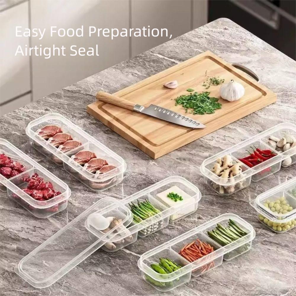 Transparent Food Storage Box Multifunctional Fridge Storage Bin  Fruits Vegetables Meat
