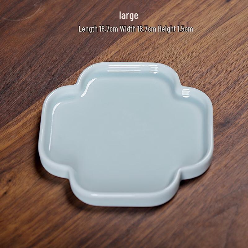 Irregular Ceramic Begonia Serving Plate
