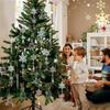 10PCS Transparent Crystal Snowflake Ornaments, Simulated Ice Icicle Pendants for Christmas Tree