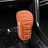 ATSS5 Car Shift Handle Cover Leather Non-slip Wear-resistant For Skoda Octavia A5 A7 Fabia 1 Superb Kamiq Rapid Yeti Auto Accessories